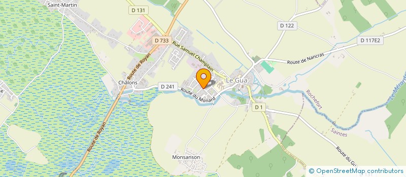 localisation de l'entreprise MADAME MURIEL MENANTEAU à LE GUA