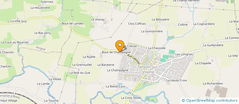 localisation de l'entreprise MADAME MURIEL MENVILLE  SERVON-SUR-VILAINE