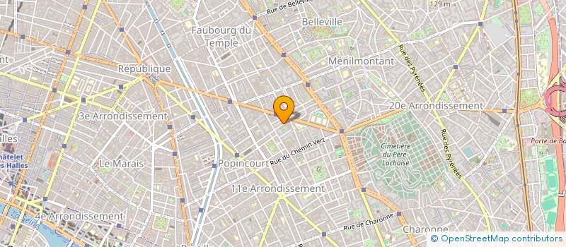localisation de l'entreprise MADAME MURIEL MERCIER à PARIS