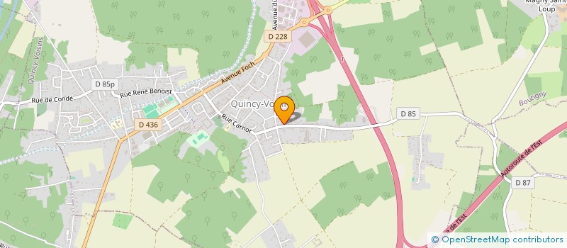 localisation de l'entreprise MADAME MURIEL MEUNIER  QUINCY-VOISINS