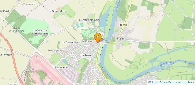 localisation de l'entreprise MADAME MURIEL MONNET  MONTREUIL-JUIGNE