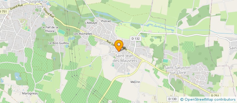 localisation de l'entreprise MADAME MURIEL MONTREUIL  LES GARENNES SUR LOIRE