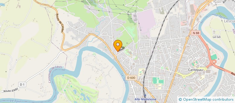 localisation de l'entreprise MADAME MURIEL MOREAU  ALBI