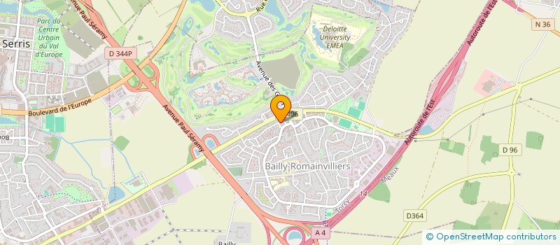 localisation de l'entreprise MADAME MURIEL MORENO  BAILLY-ROMAINVILLIERS