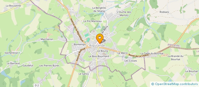 localisation de l'entreprise MADAME MURIEL MOULIN à AIGURANDE