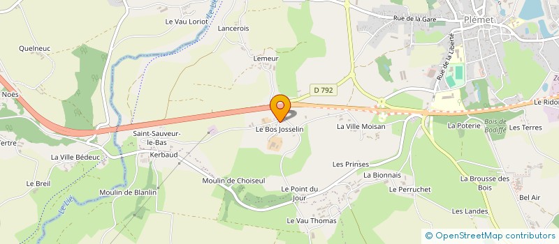 localisation de l'entreprise MADAME MURIEL MOURAUD à PLEMET