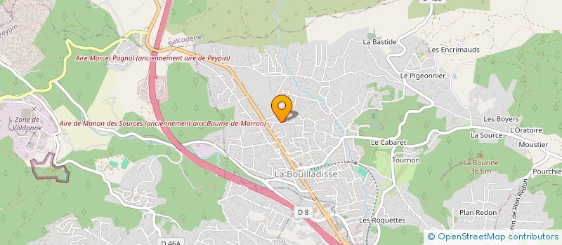 localisation de l'entreprise MADAME MURIEL MUNIER  LA BOUILLADISSE