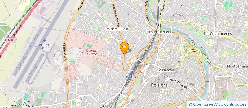 localisation de l'entreprise MADAME MURIEL NATHALIE VILBROD  POITIERS