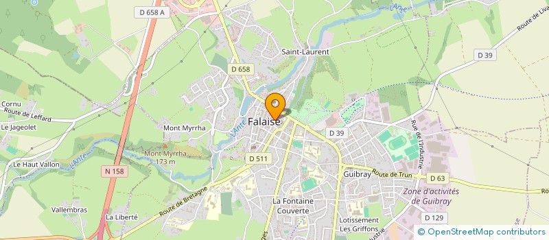 localisation de l'entreprise MADAME MURIEL ODILE CHIVARD à FALAISE