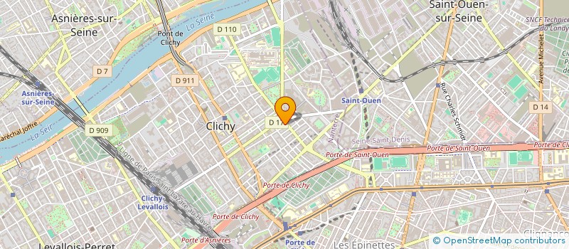 localisation de l'entreprise MADAME MURIEL OTELLI à CLICHY