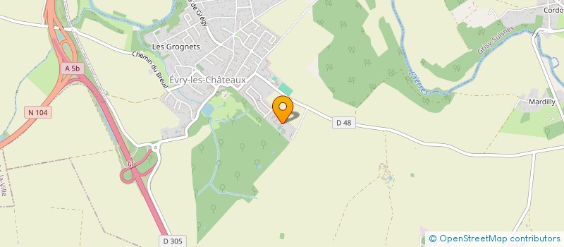 localisation de l'entreprise MADAME MURIEL PARNASSE  EVRY-GREGY-SUR-YERRE