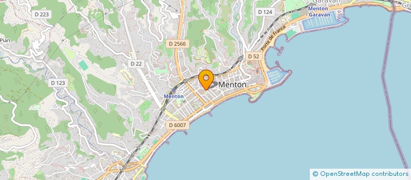 localisation de l'entreprise MADAME MURIEL PASQUETTI à MENTON