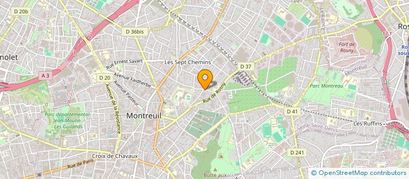 localisation de l'entreprise MADAME MURIEL PATARRONI à MONTREUIL
