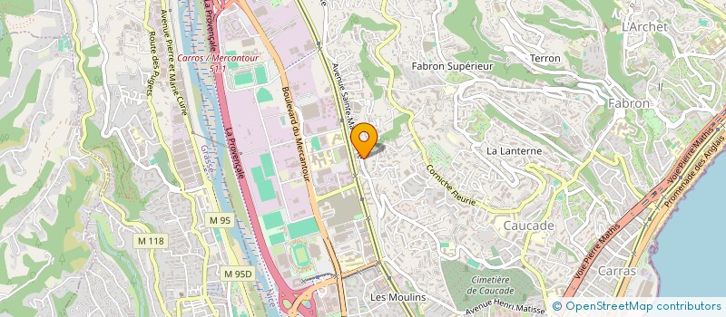 localisation de l'entreprise MADAME MURIEL PECCIOLONI  LA COLLE-SUR-LOUP