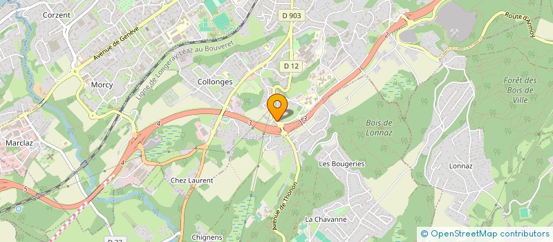localisation de l'entreprise MADAME MURIEL PECQUEUR à THONON-LES-BAINS
