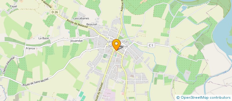 localisation de l'entreprise MADAME MURIEL PELEGRIN  SAINT-NICOLAS-DE-LA-GRAVE