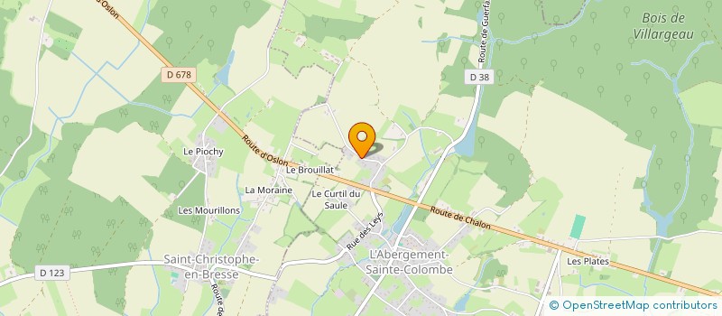 localisation de l'entreprise MADAME MURIEL PENOT  L'ABERGEMENT-SAINTE-COLOMBE