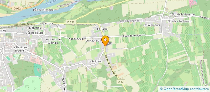 localisation de l'entreprise MADAME MURIEL PEREZ  MONTLOUIS-SUR-LOIRE