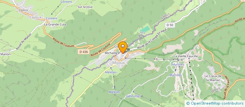 localisation de l'entreprise MADAME MURIEL PERRAULT à MIJOUX