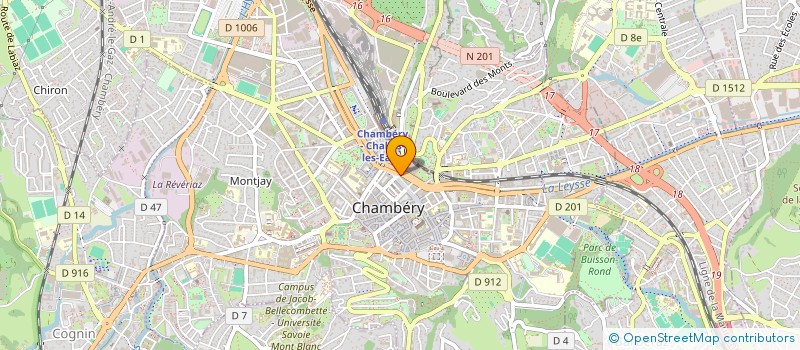 localisation de l'entreprise MADAME MURIEL PERRIN  CHAMBERY