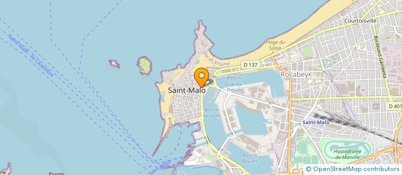 localisation de l'entreprise MADAME MURIEL PERRON à SAINT-MALO