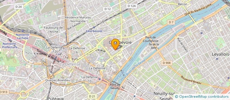 localisation de l'entreprise MADAME MURIEL PETIT à COURBEVOIE