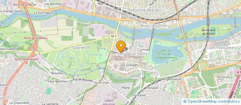 localisation de l'entreprise MADAME MURIEL PETURY  TOURS