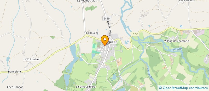 localisation de l'entreprise MADAME MURIEL PEYROT à CHAILLAC