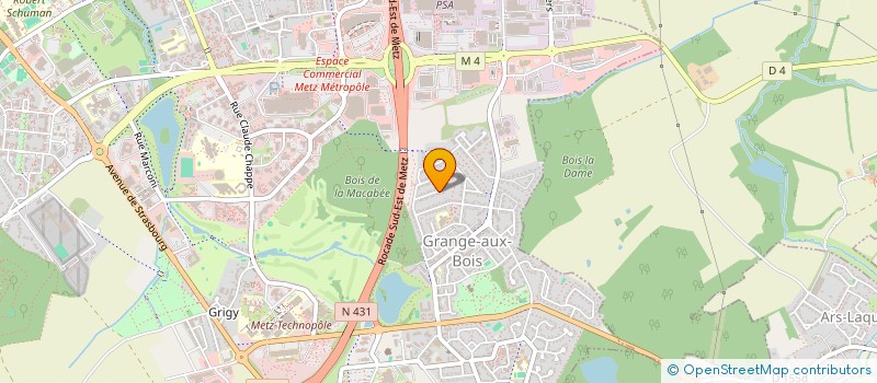 localisation de l'entreprise MADAME MURIEL PHLIPPE  METZ