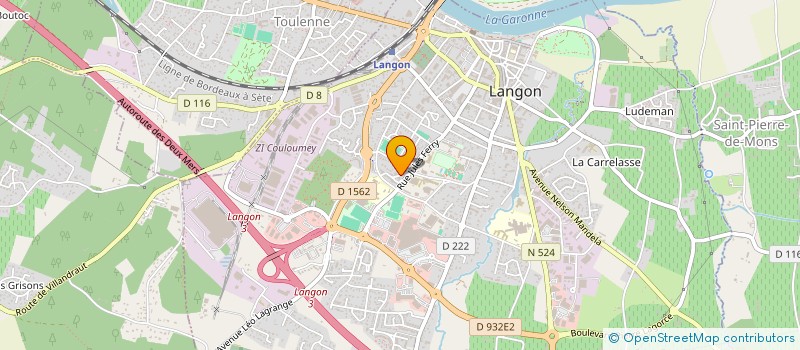 localisation de l'entreprise MADAME MURIEL PINCHON  LANGON