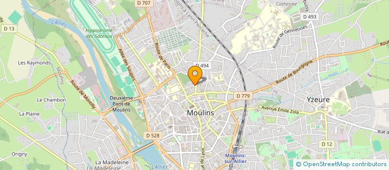 localisation de l'entreprise MADAME MURIEL PINSON  MOULINS