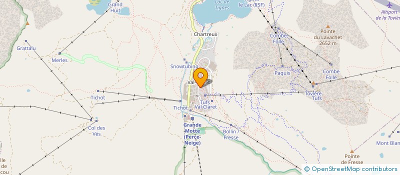 localisation de l'entreprise MADAME MURIEL PLUNIAN  TIGNES