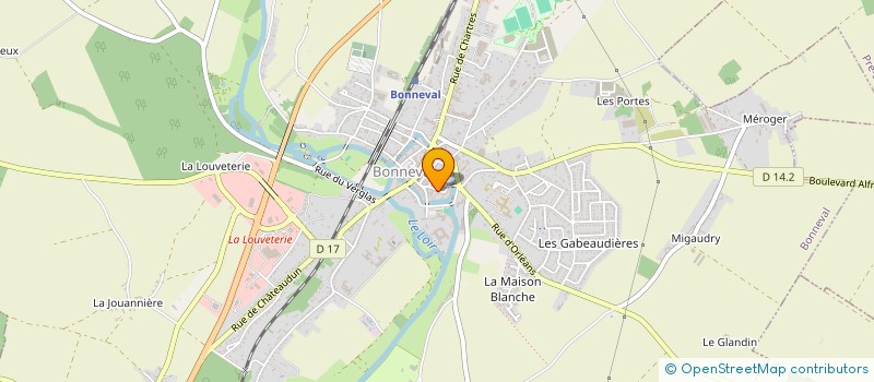 localisation de l'entreprise MADAME MURIEL POUCLET  BONNEVAL