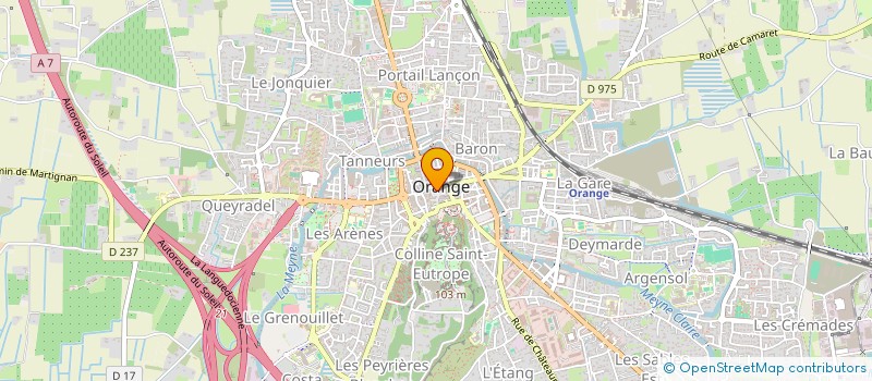 localisation de l'entreprise MADAME MURIEL POUDEVIGNE à ORANGE