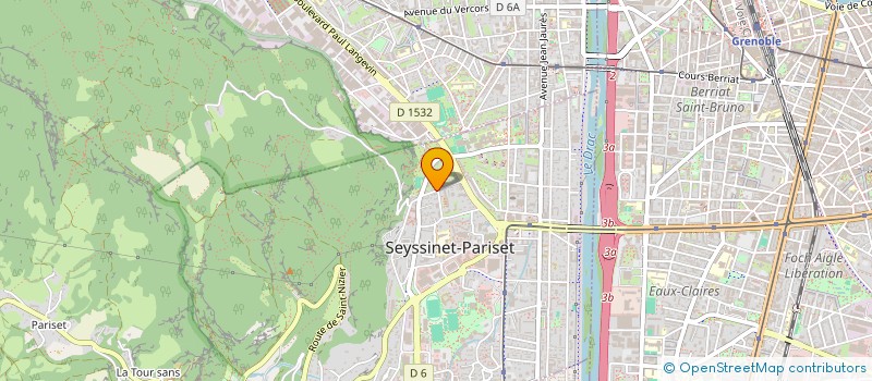 localisation de l'entreprise MADAME MURIEL PRAT  SEYSSINET-PARISET