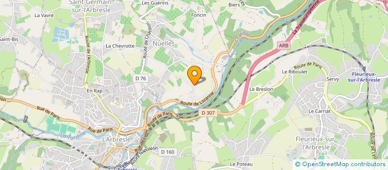 localisation de l'entreprise MADAME MURIEL QUERCY-BOIREAUD  SAINT-GERMAIN-NUELLES