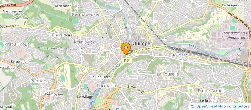 localisation de l'entreprise MADAME MURIEL QUINTIN  QUIMPER