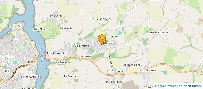 localisation de l'entreprise MADAME MURIEL RABE  TREDARZEC