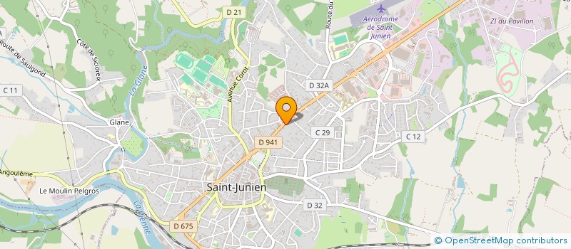 localisation de l'entreprise MADAME MURIEL RIBIERE  SAINT-JUNIEN