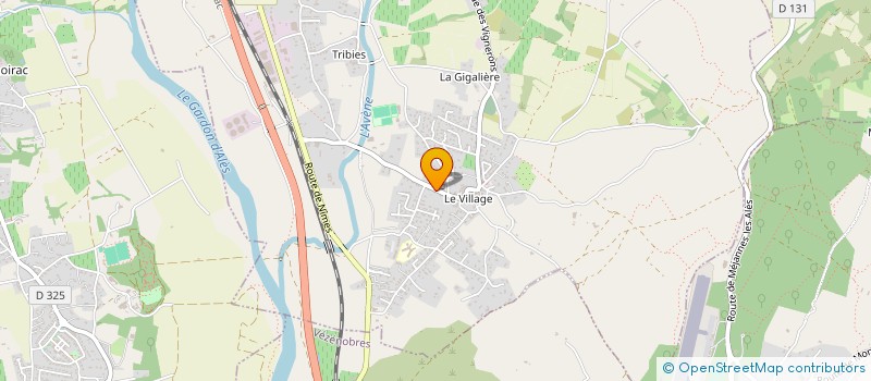 localisation de l'entreprise MADAME MURIEL RIBIERE à ALES