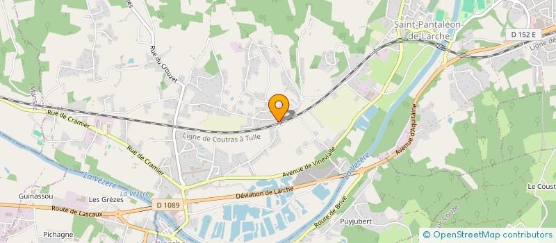 localisation de l'entreprise MADAME MURIEL RIGAUDIE  SAINT-PANTALEON-DE-LARCHE