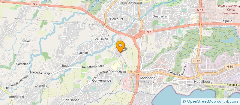 localisation de l'entreprise MADAME MURIEL RINALDO  BAIE-MAHAULT