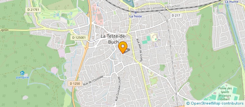 localisation de l'entreprise MADAME MURIEL RIVETTE  LA TESTE-DE-BUCH