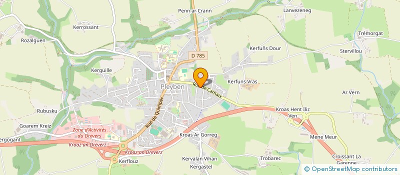 localisation de l'entreprise MADAME MURIEL RIVOAL  PLEYBEN