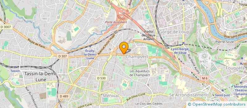 localisation de l'entreprise MADAME MURIEL ROCHE à LYON