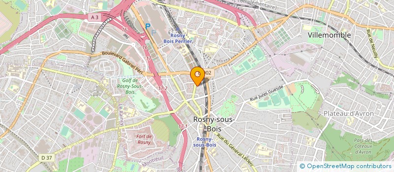 localisation de l'entreprise MADAME MURIEL ROSINE PERSILLARD à ROSNY-SOUS-BOIS