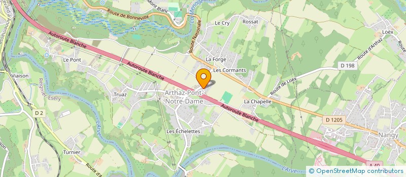 localisation de l'entreprise MADAME MURIEL ROSSET à ARTHAZ-PONT-NOTRE-DAME