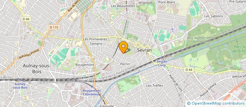localisation de l'entreprise MADAME MURIEL ROUE à SEVRAN