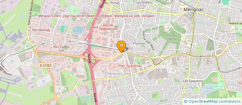 localisation de l'entreprise MADAME MURIEL ROUX à MERIGNAC