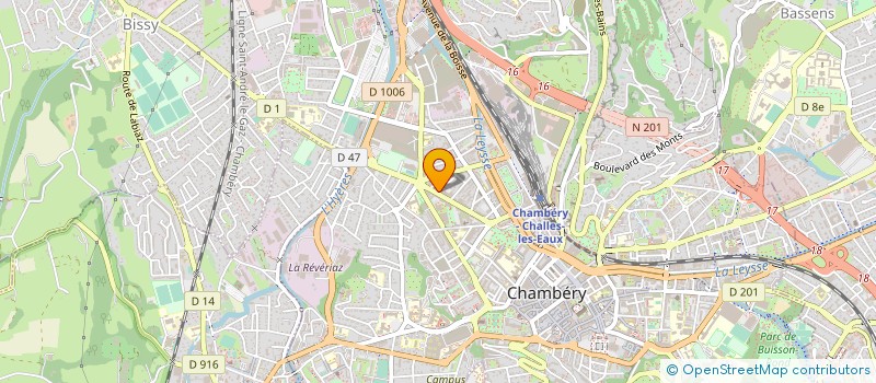 localisation de l'entreprise MADAME MURIEL SALLIOT à CHAMBERY